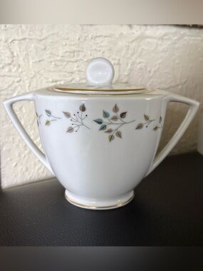 Vintage Princess China Riviera Sugar Bowl with Lid